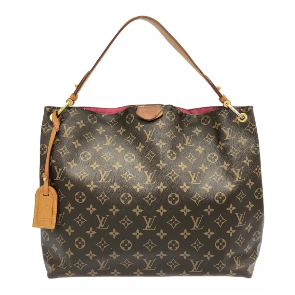 Auth LOUIS VUITTON Graceful MM M43704 Beige Monogram RI1168 Shoulder Bag